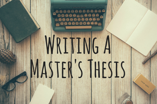 Write masters thesis