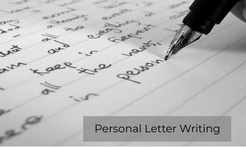 Writing A Personal Letter