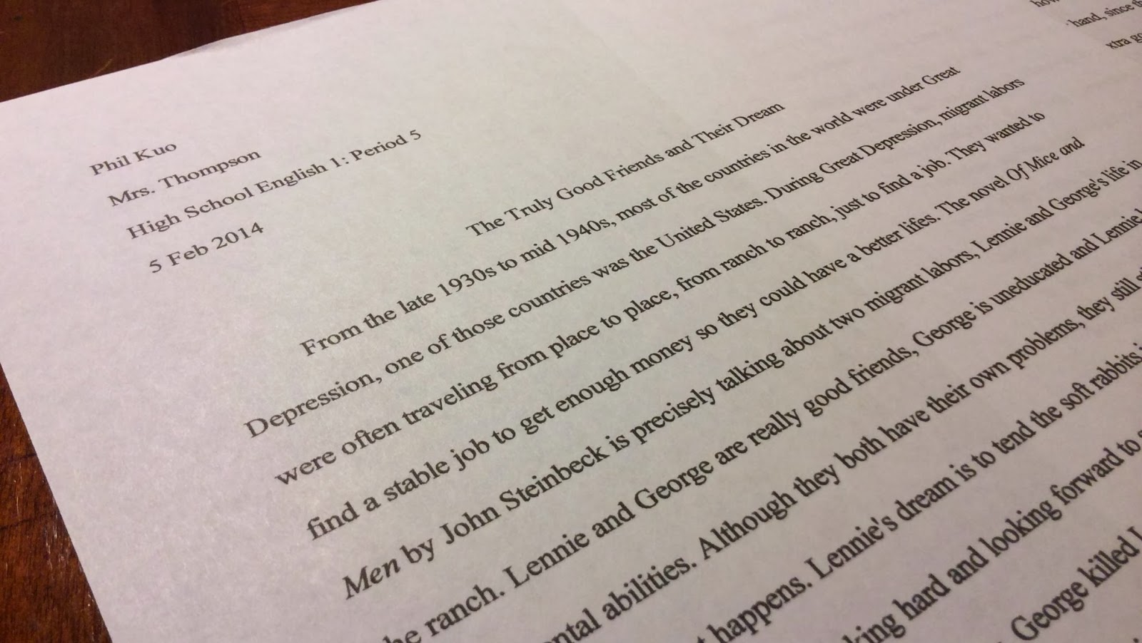 best title for essay about reading