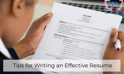 Tips For Writing An Effective Resume