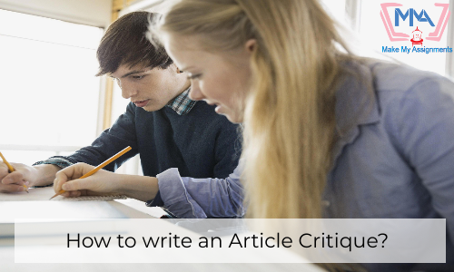 How To Write An Article Critique?