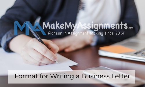 Format For Writing A Business Letter
