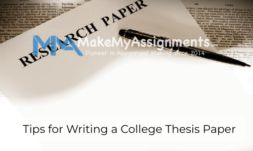 Tips For Writing A College Thesis Paper
